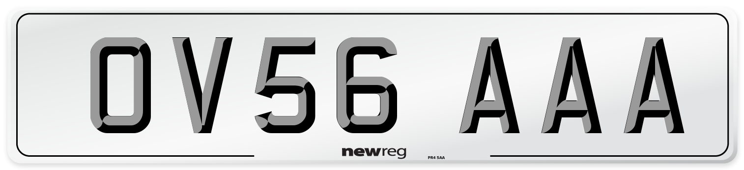 OV56 AAA Number Plate from New Reg